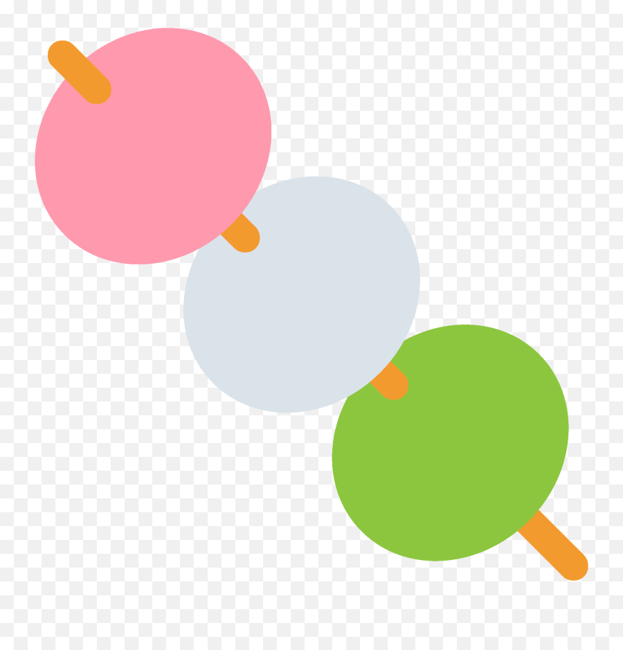 Fileemojione 1f361svg - Wikimedia Commons Dango Emoji,Party Balloon Emoticons