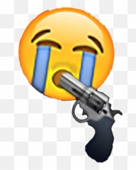 Emoji Funnyemoji Emoticon Memes Sticker - Crying Meme Face Emoji,Revolver Emoji