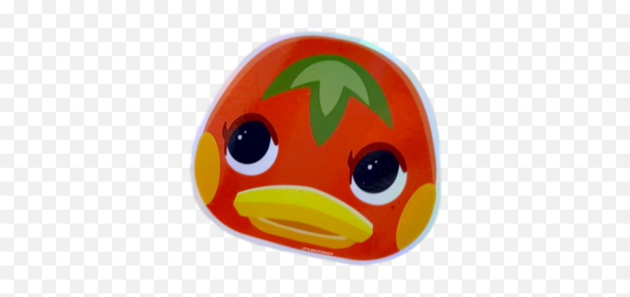 Animal Crossing Holographic Stickers U2013 Littlemothshop - Happy Emoji,Rubber Duck Facebook Emoticon