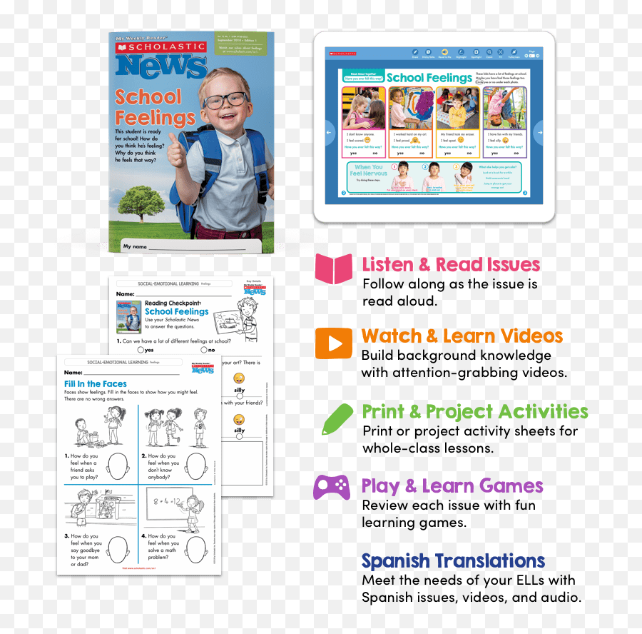 Scholastic News 1 Emoji,Scholastic News + Animal Emotions 2014