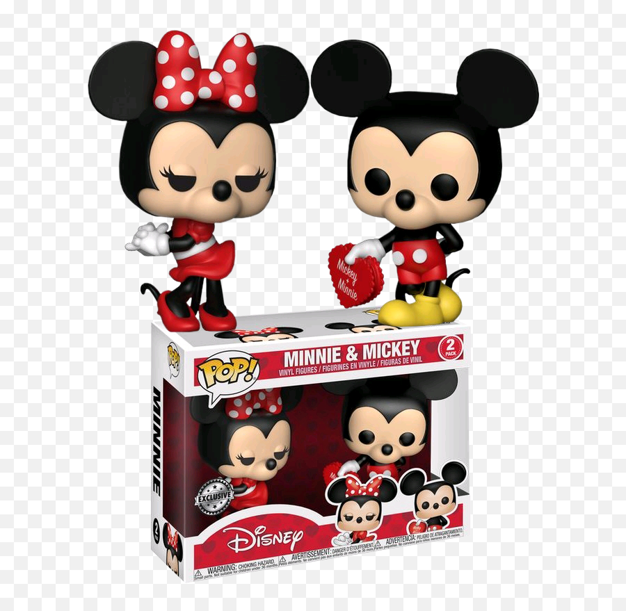 Funko Pop Toys - Mickey And Minnie Mouse Funko Pop Emoji,Glitter Emoticon