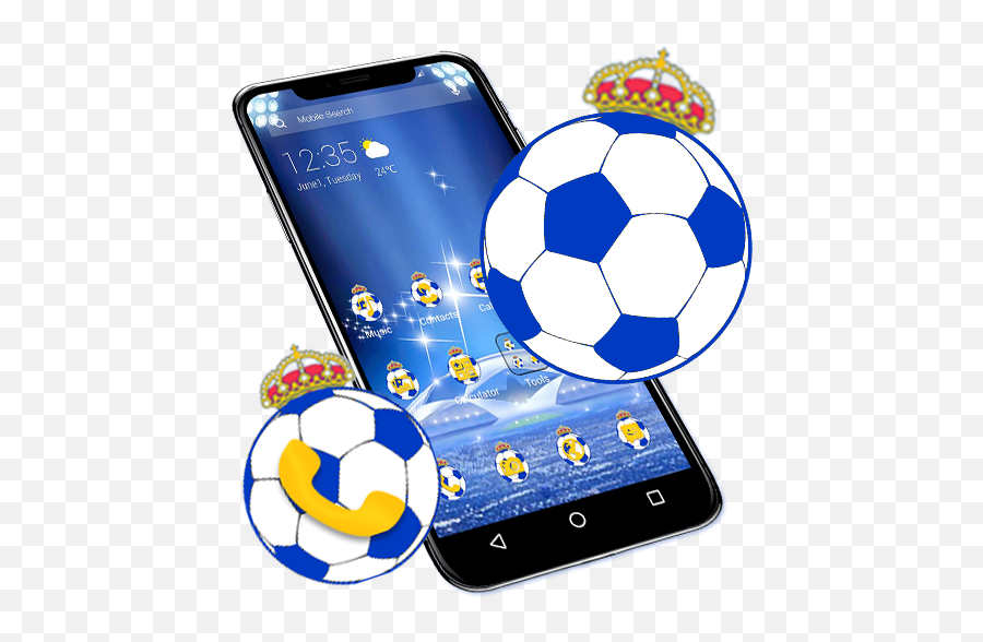 Football Blue Apus Launcher Theme U2013 Applications Sur Google Play - Smartphone Emoji,Raccourci Emoticon