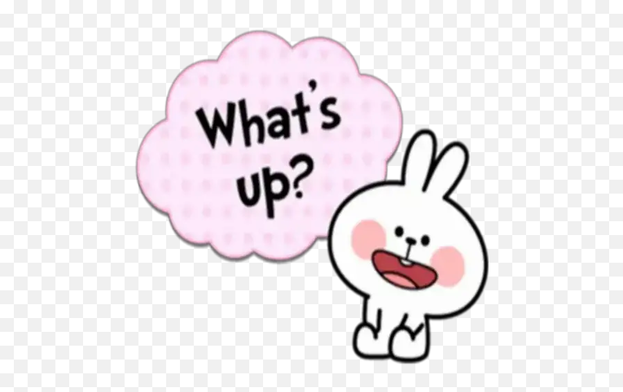 Rabbit Text Stickers For Whatsapp - Dot Emoji,Rabbit Tv Emojis