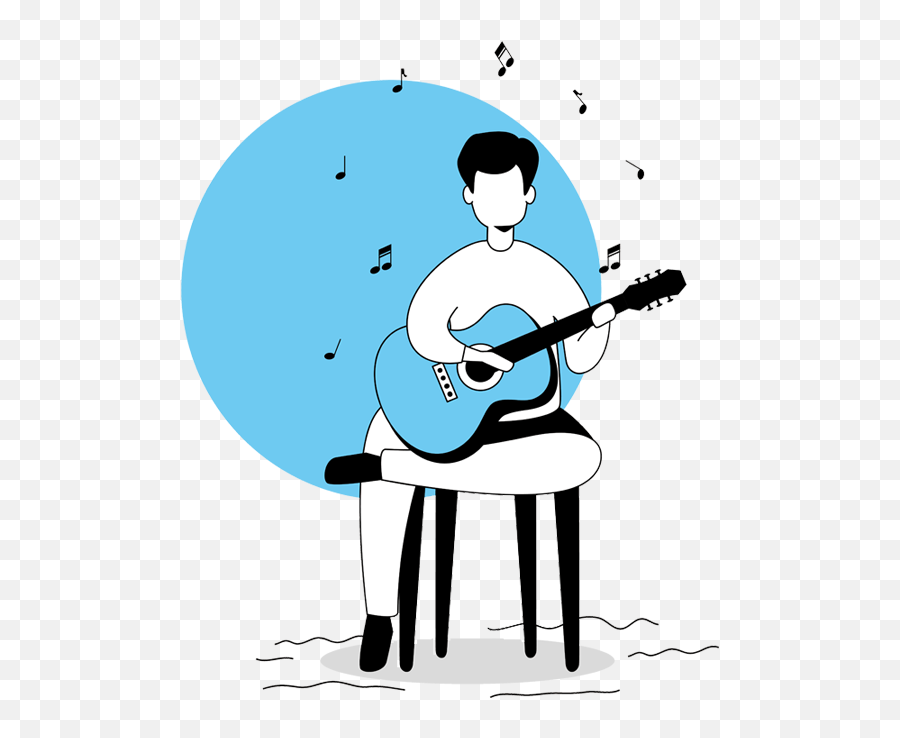 Learn Music Classes Online And Offline Guitar Peano Violin - Freepik Musician Emoji,Violin Emotions