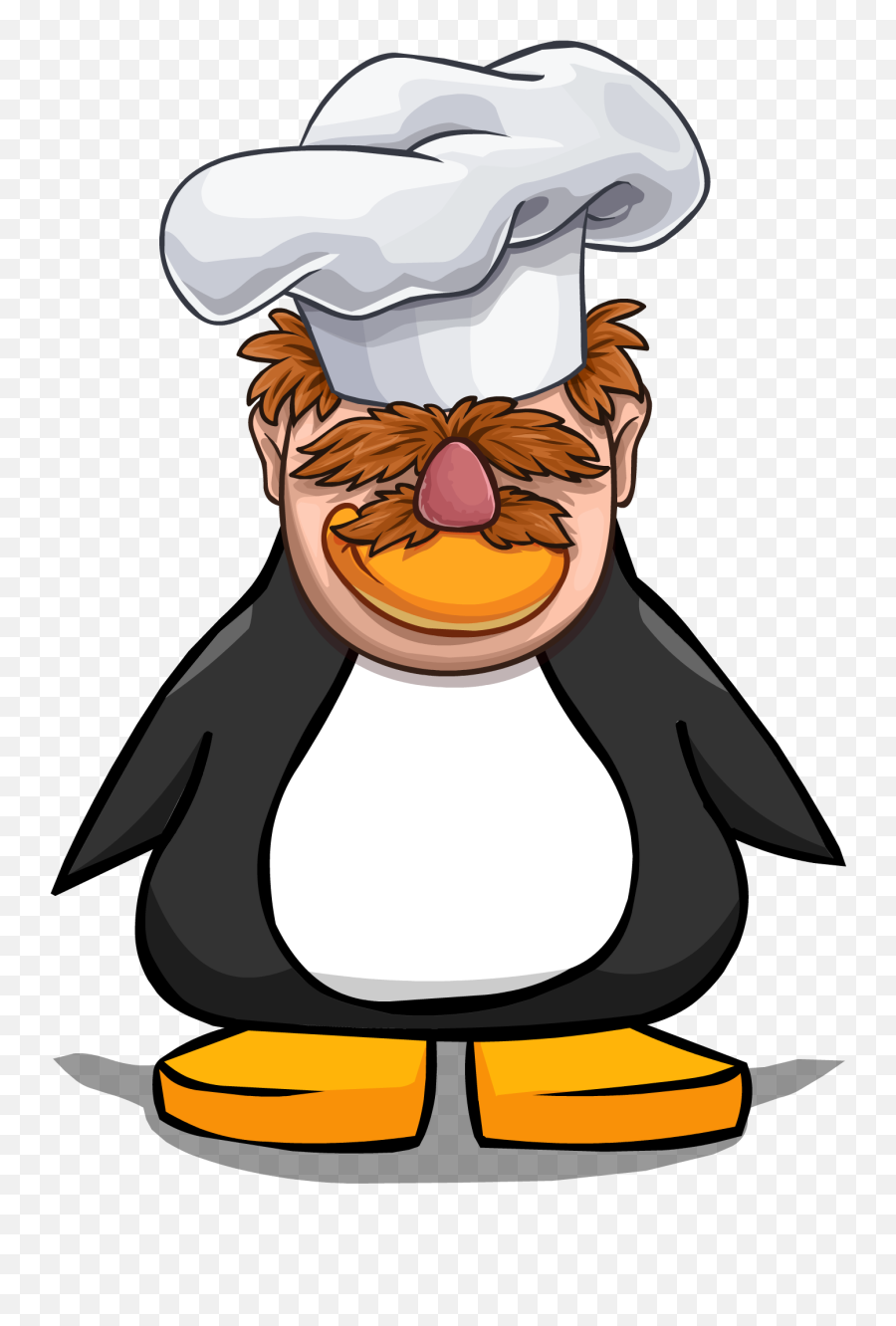 Swedish Chef Head From A Player Card - Club Penguin Green Club Penguin 3d Glasses Emoji,Snorkel Emoji