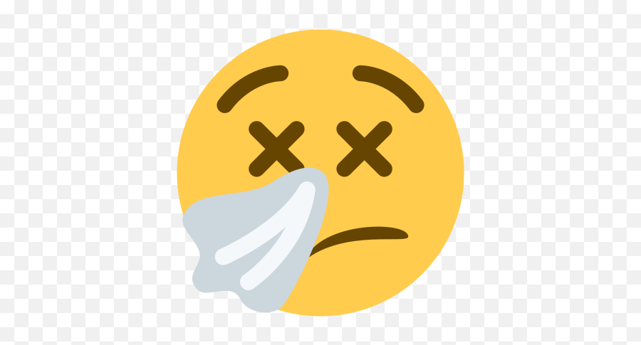 Emoji Remix On Twitter Sneezing Face Dizzy Face - Happy,Sneeze Emoji