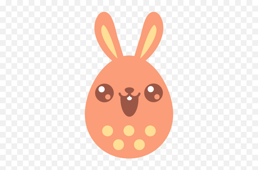 Icon Of Easter Egg Bunny Icons - Cute Easter Egg Emoji,Bunny Emoticons For Facebook