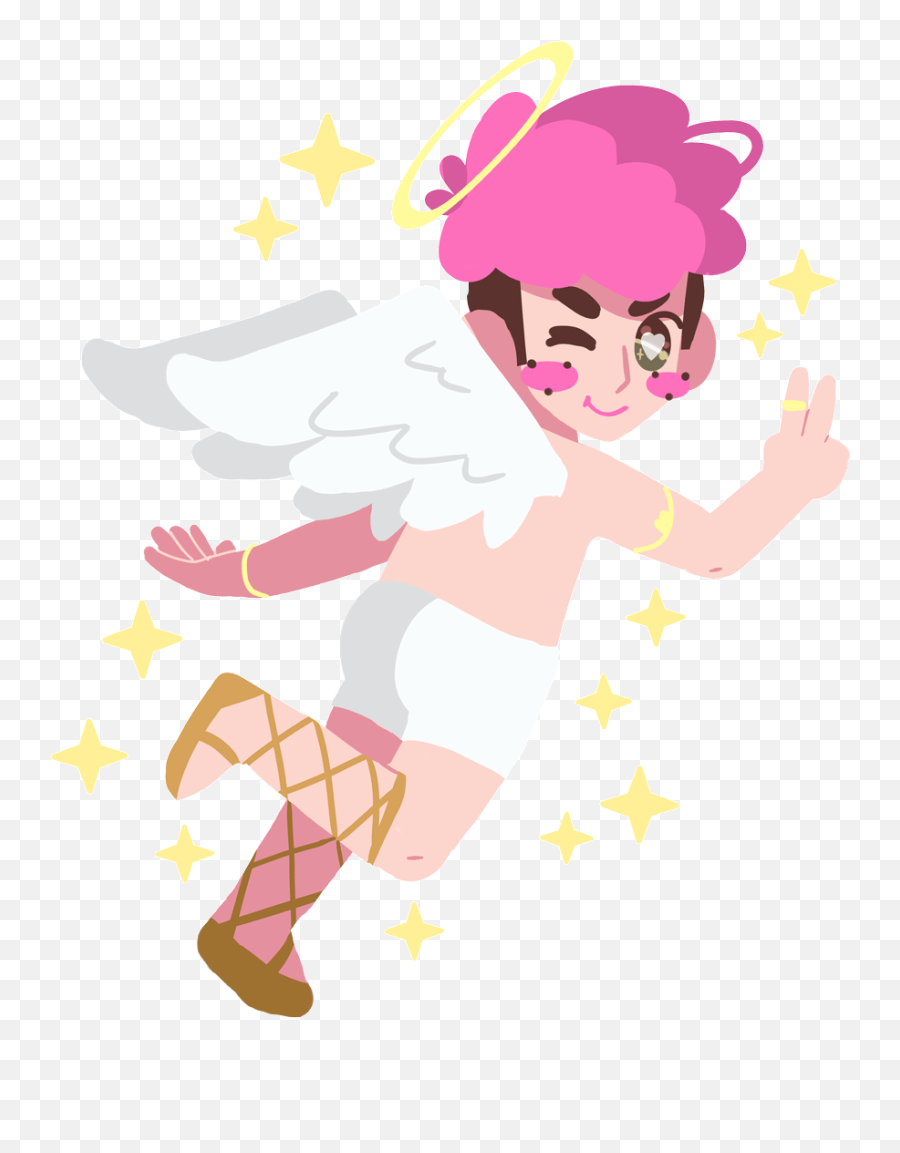 Angel Love Sticker By Snacky Boy For Ios Android Giphy - Fairy Emoji,Backstreet Boys Emoji
