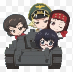 Adam Driver Stickers For Android Ios - Girls Und Panzer Hippo Team Emoji,Adam And Eve Emoji