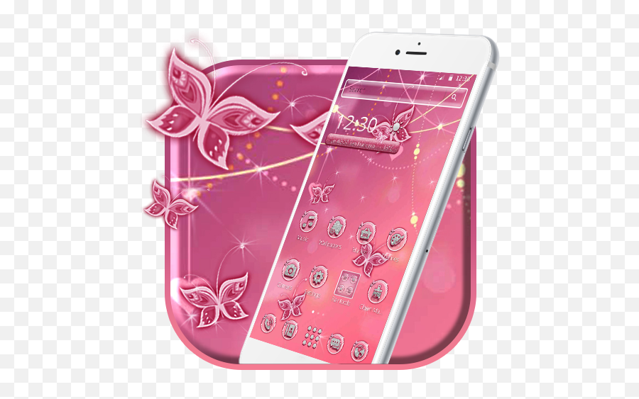 Pink Glitter 2d Theme And Wallpaper Apk - Iphone Emoji,Pink Glitter Iphone Emojis
