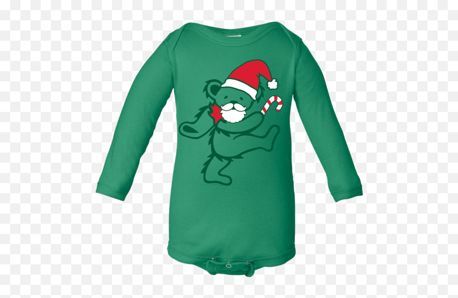 Hippie Baby Clothes - Christmas Elf Emoji,Dancing Bear Grateful Dead Emoticon