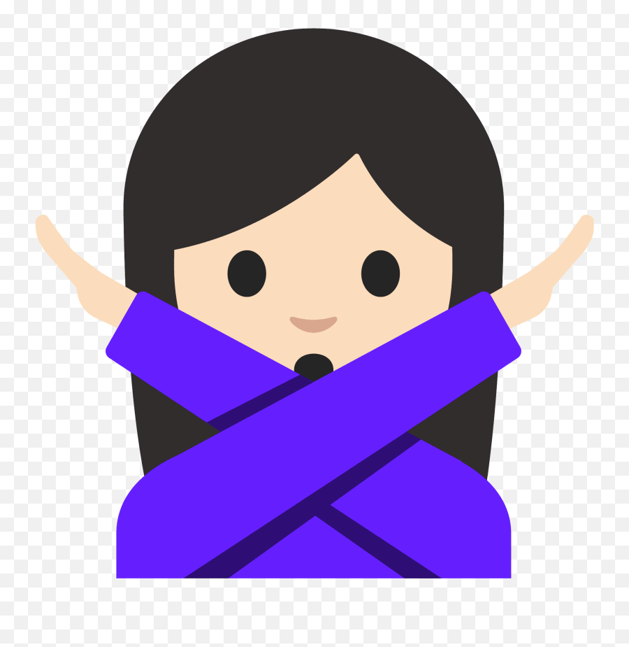 Person Gesturing No Emoji Clipart Free Download Transparent,Shoulder Pose Emojis