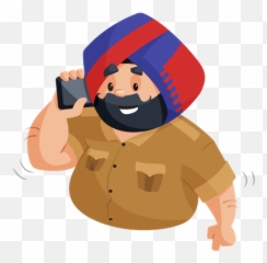 Best Premium Truck Driver Is Sitting - Happy Lohri Punjab Police Emoji,Funny Animated Truck Emojis