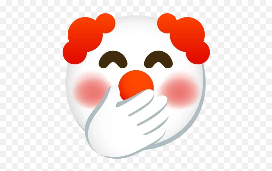 Telegram Sticker 50 From Collection Clown Emoji - Clown Emoji,Anime Emoji Iphone