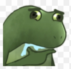 Telegram Stickers - Worry Frog Stare Emoji,Emoji Frog Messenger
