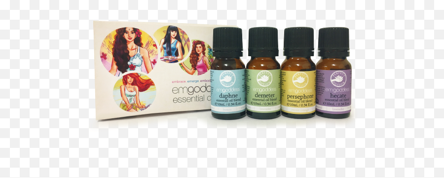 Set Of 4 Oils - Emgoddess Emoji,Daphne Emotions