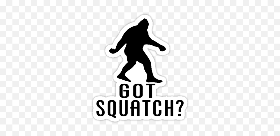 Got Squatch Silhouette Sticker By Thebigfootstore Finding Emoji,Emotion Sascach