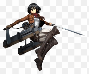 Mikasa Ackerman Render Attack On Titan 2 Game - Renders Emoji,Imessage Attack On Titan Emojis
