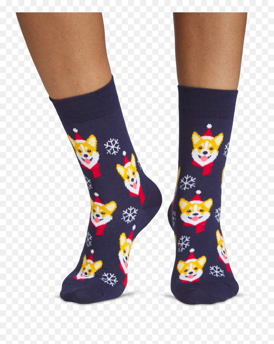 Christmas Corgi Socks Emoji,Sock Emojii