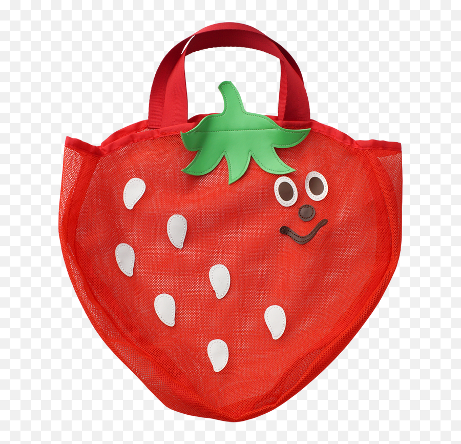 Mesh Tote Bag Strawberry Emoji,Dtrawberry Emoji