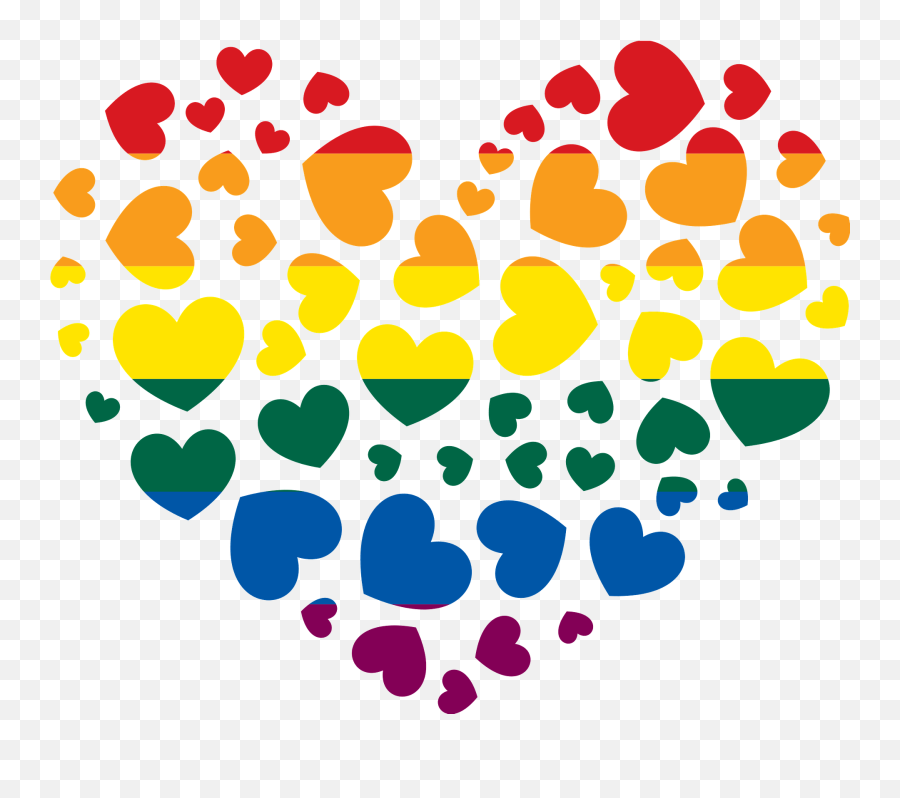 Lgbt Heart Clipart Free Download Transparent Png Creazilla - Pride Clipart Emoji,Lgbt Flag Emoji