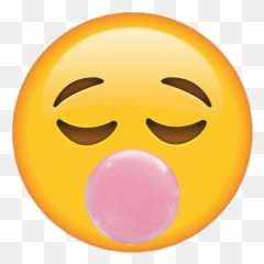 Emoji Pompa Chicle Iphonemoji Sticker - Emoji Con Chicle Iphone,Editor De Emojis