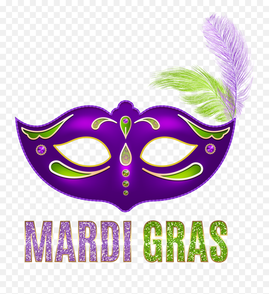 Mardi Gras Mask Transparent Background - Mardi Gras Mask Clip Art Emoji,Mardi Gras Emoticon