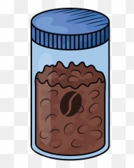 Coffee Jar Clipart - Coffee Jar Cartoon Png Emoji,Mason Jar Emoji