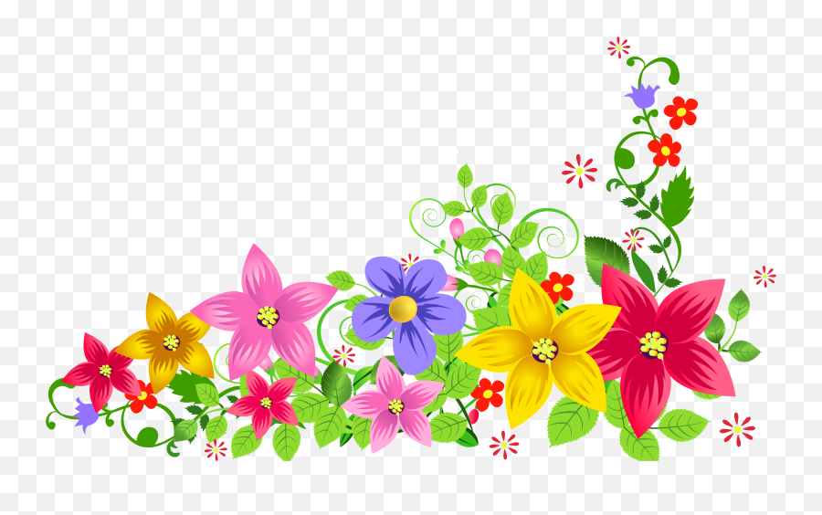 Free Floral Png Transparent Download Free Clip Art Free - Transparent Flower Hd Png Emoji,Flower Emoji Vector