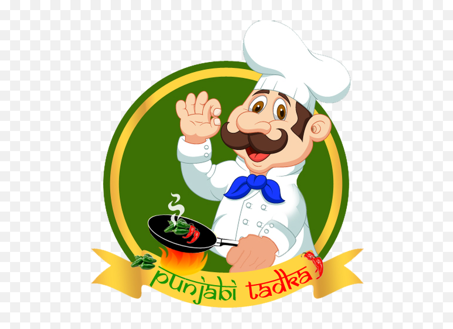 Cartoon Italian Chef Transparent - Punjabi Tadka Logo Emoji,Italian Chef Kiss Emoji