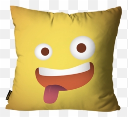 Almofada Emoji Língua Para Fora Amarelo - Frases De Floreca Onde Deus Te Plantar,Almofada De Emoji