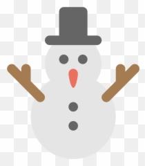 Snowman Icon Flat Free Sample Iconset Squid Ink - Snow Man Png Flat Emoji,Snowman Emoji