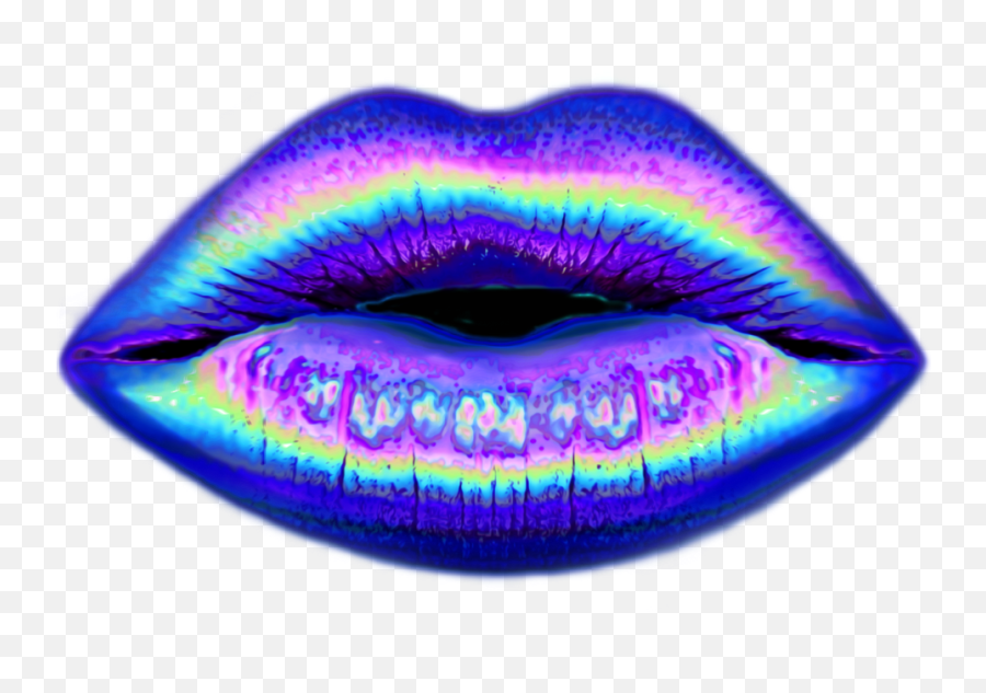 Tumblr Glitter Lips Wallpaper Emoji,Biting Lip Emoji