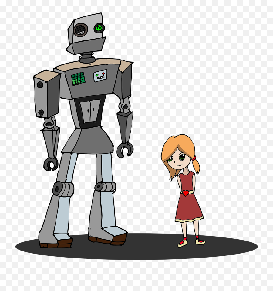 Characterstestrobotgirldrawing - Free Image From Needpixcom Public Domain Cartoon Robot Emoji,Robot Emoticons