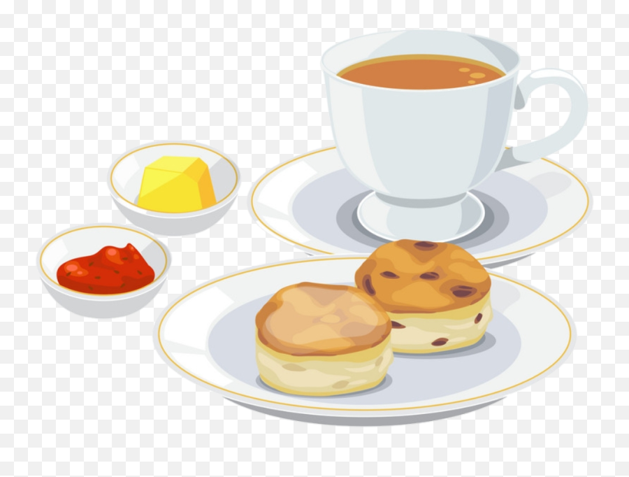 Tea Drink Coffee Coofetime Sticker - Saucer Emoji,Scone Emoji