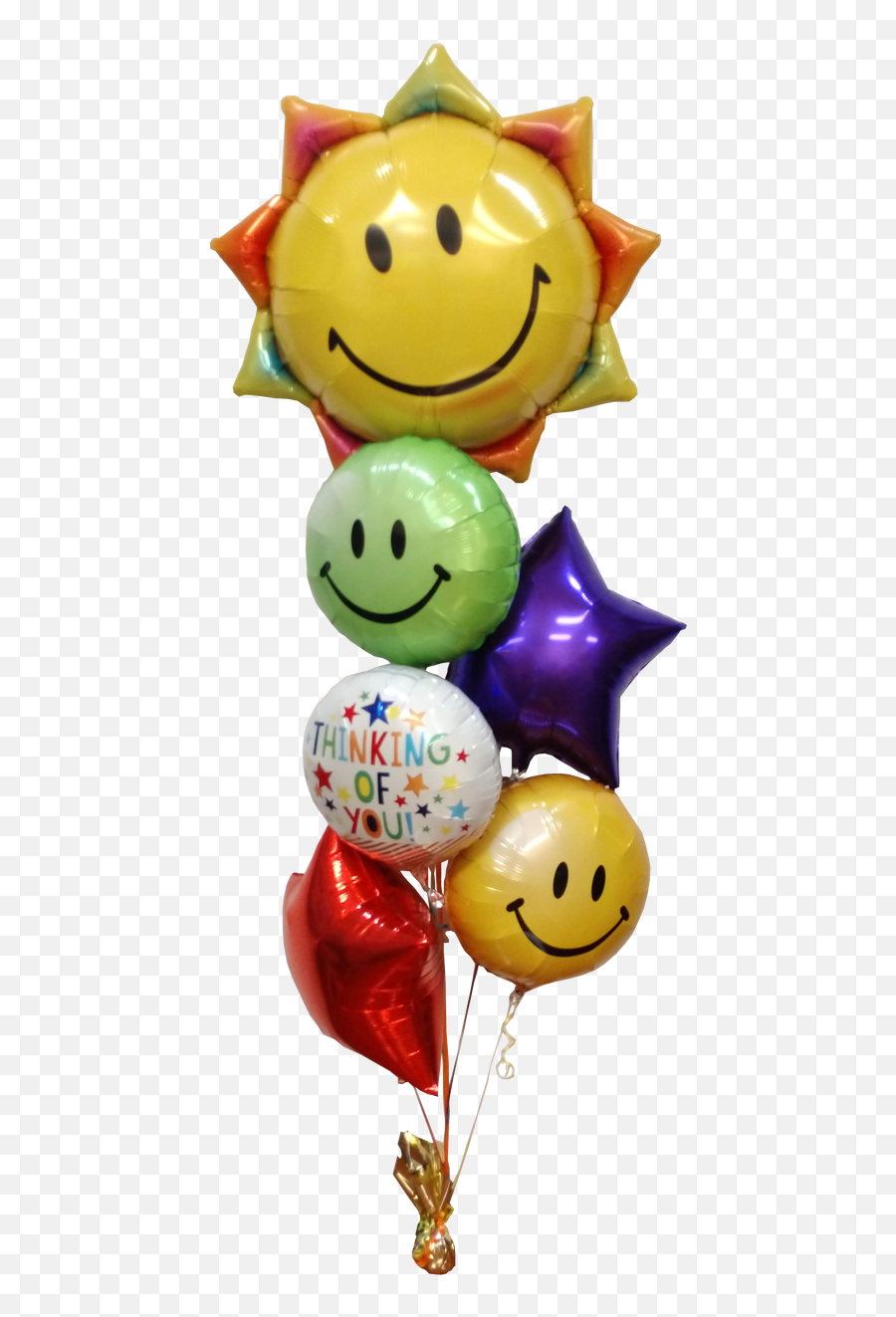 Sunshine And Thinking Of You Wishes Bouquet - Balloon Emoji,Sunshine Emoticon