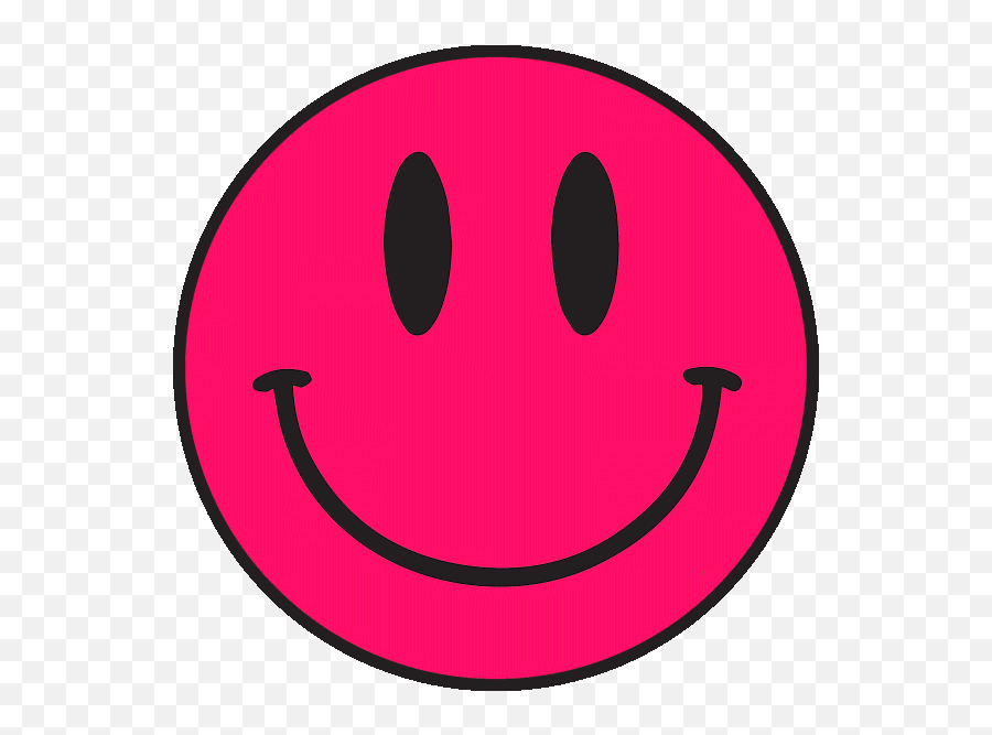 Happy Smiley Face Emoji Stickers - Clipart Pink Smiley Face,Kiss Face Emoji