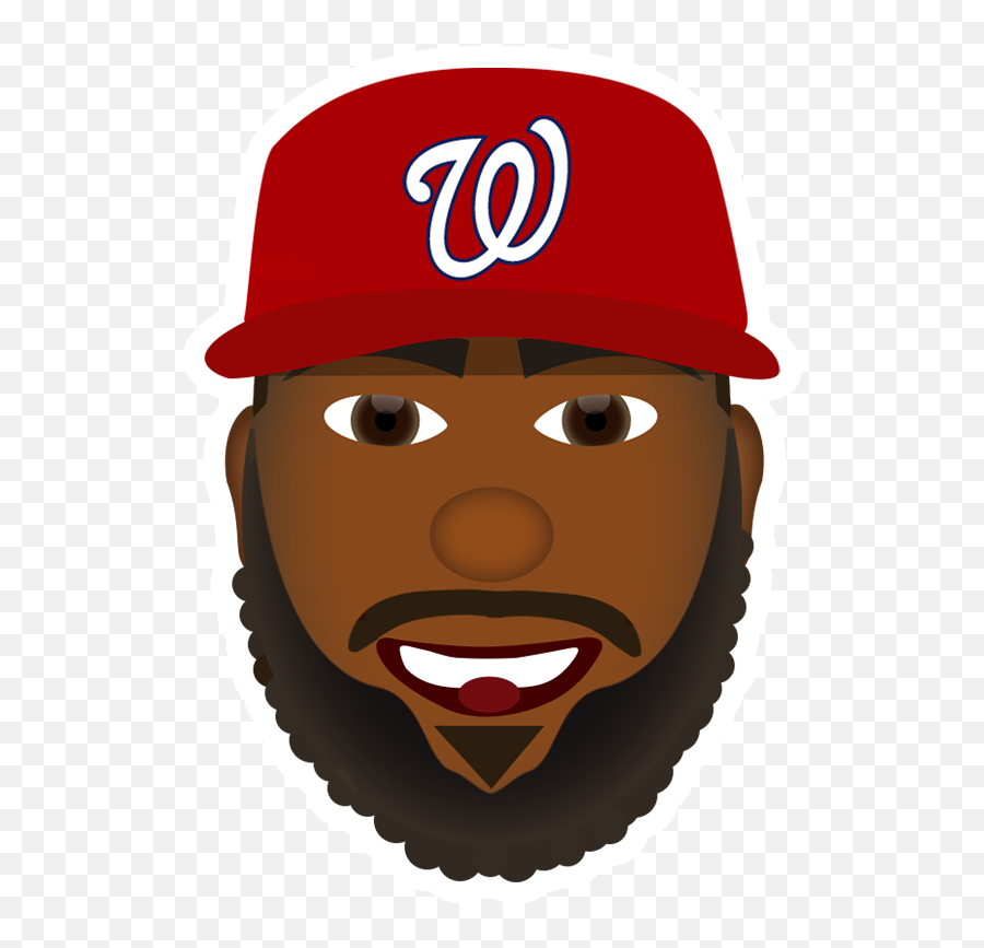 Nationals Emojis - Dave Martinez,Baseball Hat Emoji