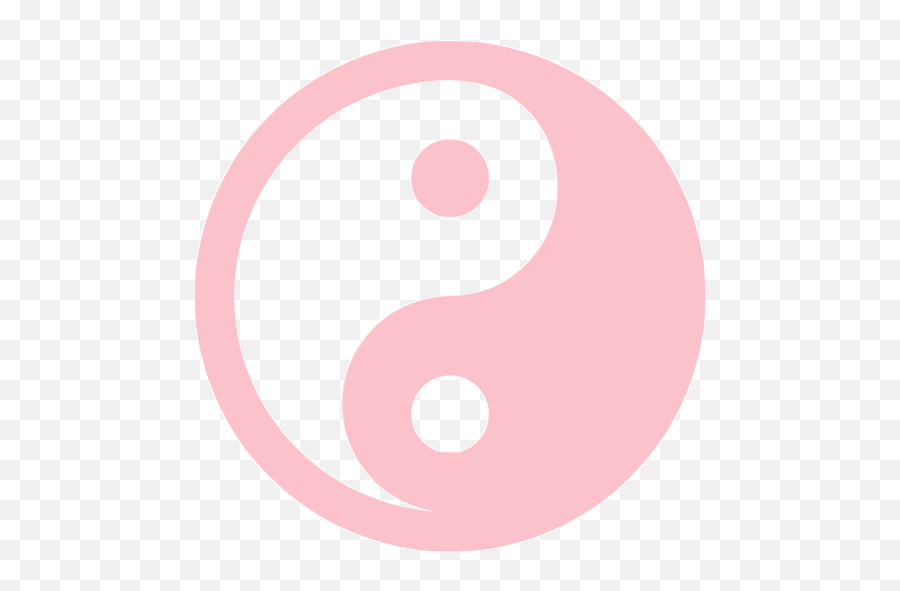 Pink Yin Yang Icon - Yin Yang Logo Pink Emoji,Facebook New Yin Yang Like Emoticons
