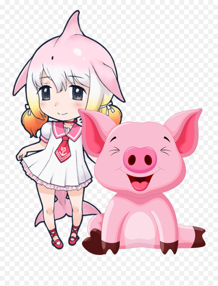 Mq Pink Pig Animals Girl Anime Sticker Emoji,Girl Pig Emoji