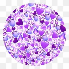 Purple Emojis Circle Background Sticker - Background Png Emoji Picsart,Emojis For Making A Phone Background