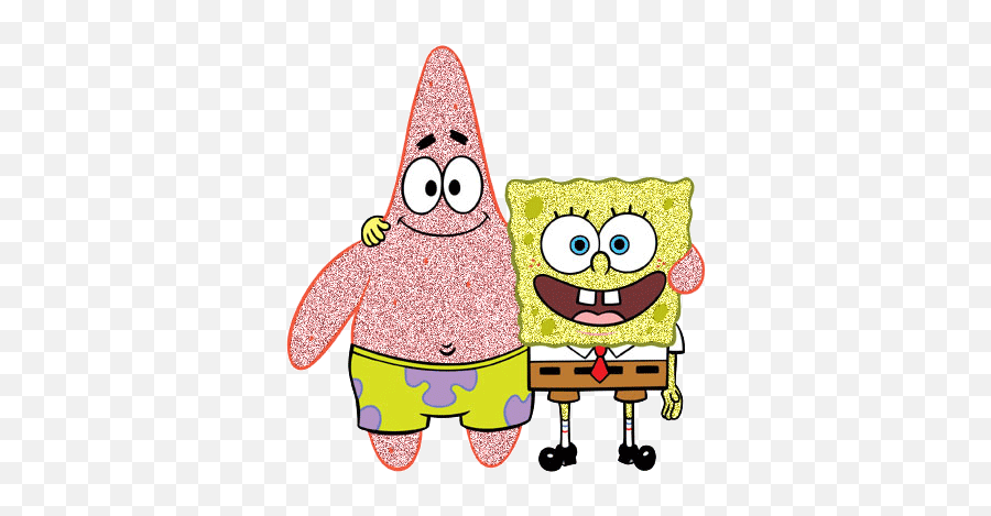 Spongebob Glitter Gifs - Spongebob And Patrick Emoji,Emoticon Carátula
