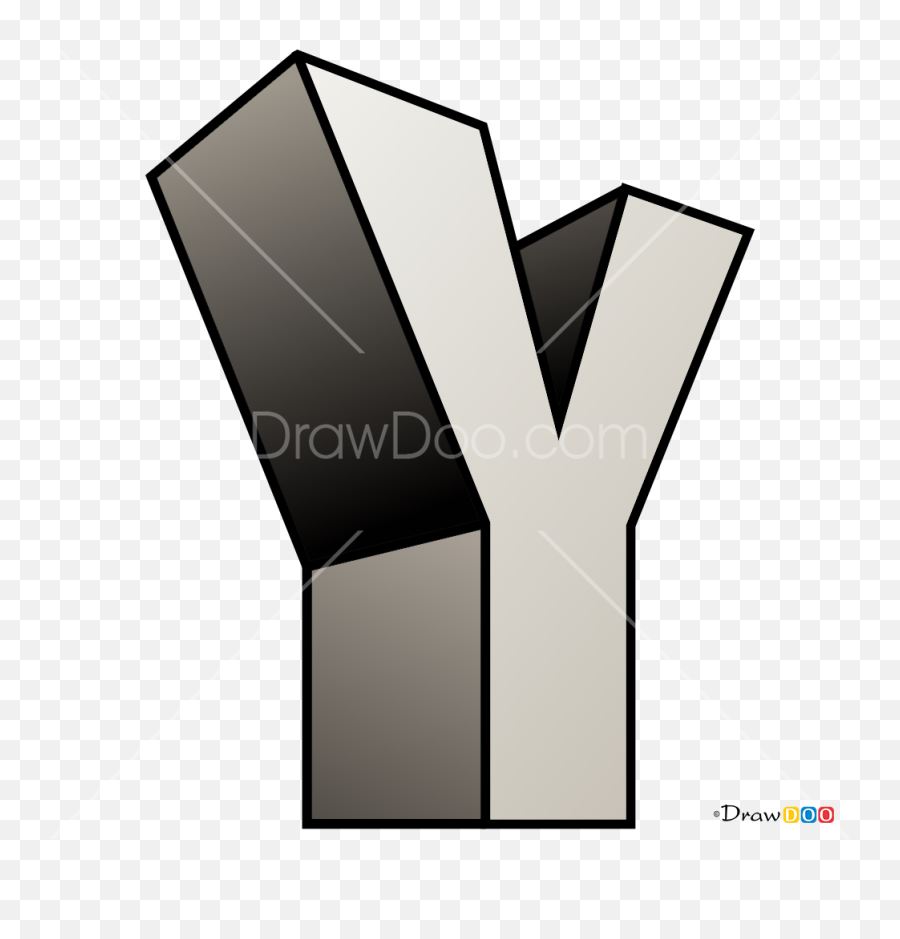 How To Draw Y 3d Letters - Horizontal Emoji,Geass Symbol Emoji