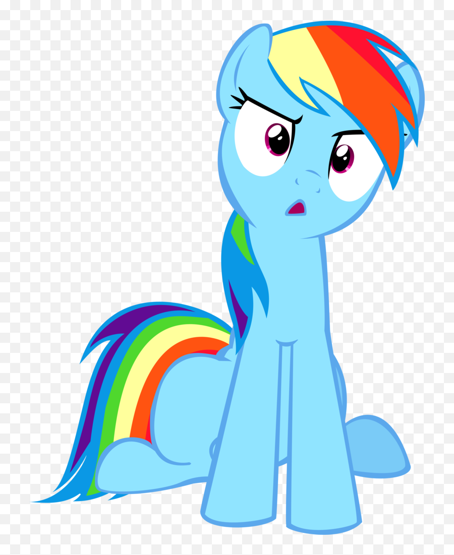 My Little Pony Rainbow Dash Triste Emoji,