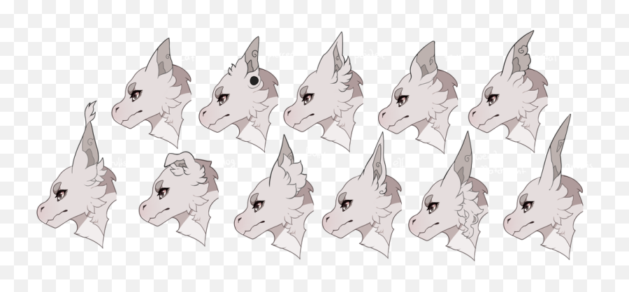 Species Information - Sketch Emoji,Emotions Dog Ears Shapes