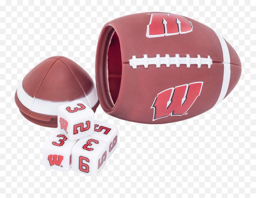 Masterpieces Wisconsin Footballs Shake - For American Football Emoji,Emotion Foam Dice