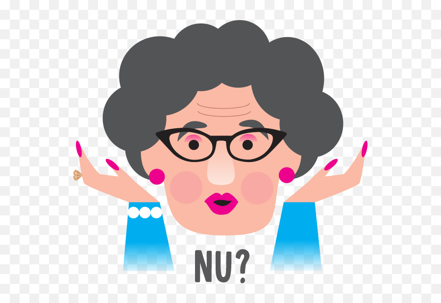 Beck Feiner - Nu Yiddish Emoji,Iris Apfel Emoji