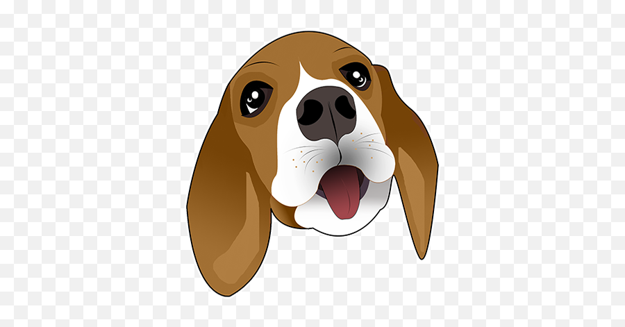 Beagle Bruno Stickers - Basset Hound Emoji,Basset Hound Emoji