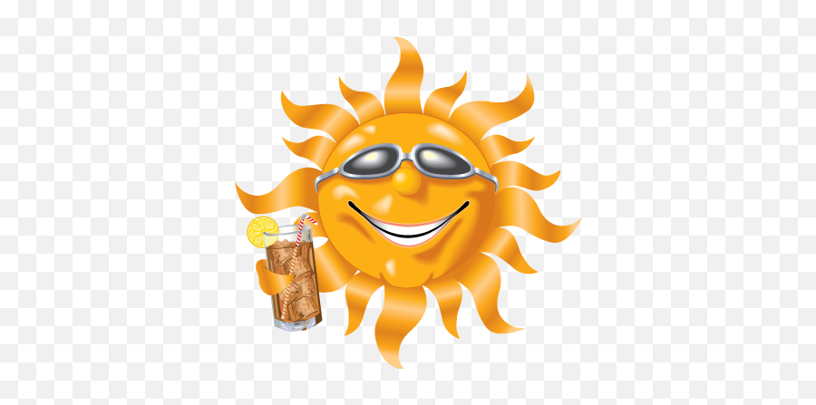 Hi Iu0027m The Sun - Summer Fun 383x366 Png Clipart Download Heat Sayings Emoji,I'm Funny Emoticon