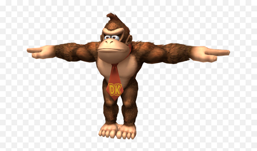 Donkey Kong T Pose Png Emoji,T Pose Emoji